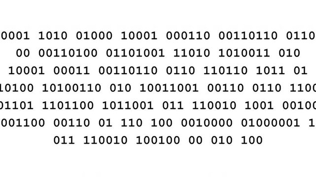 Digital binary digits 1 and 0