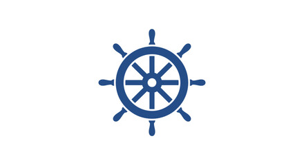 Ship Steering Wheel Nautical Control. © Wuri