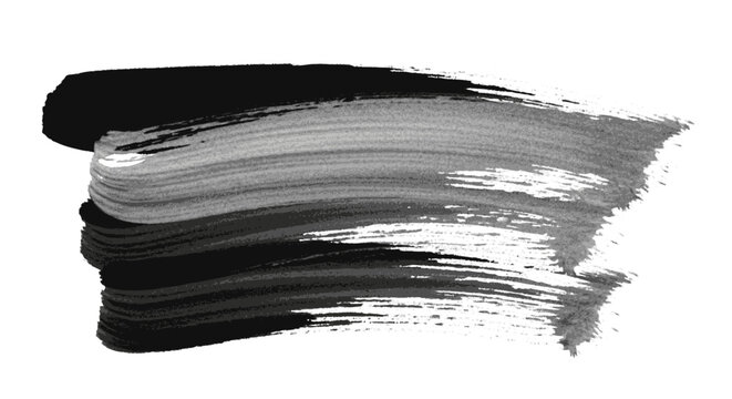 Stacked abstract hand-painted brushstrokes featuring textured bands of