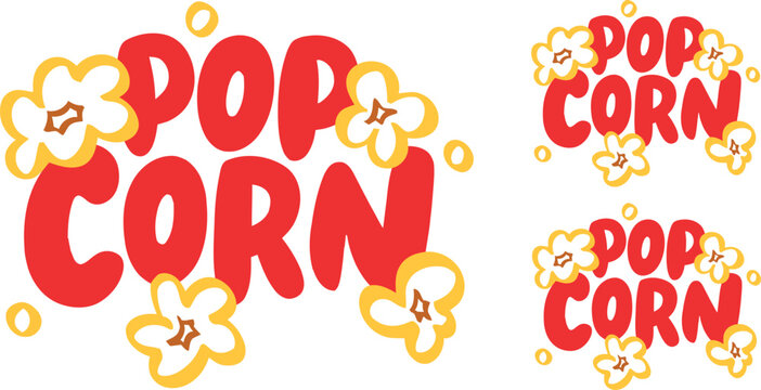 Best quality popcorn icon png eps jpg vector illustration for snack movie night food branding