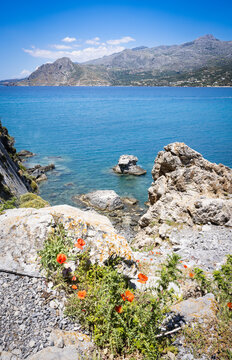 The bay of Plakias, Crete, Greece. Southern Crete