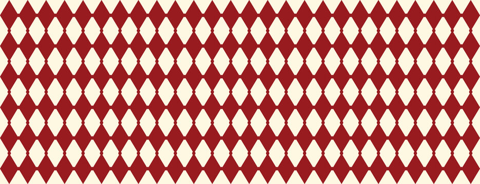 Geometric red diamond pattern background vector
