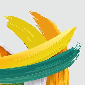 Abstrakte Acryl-Pinselstriche