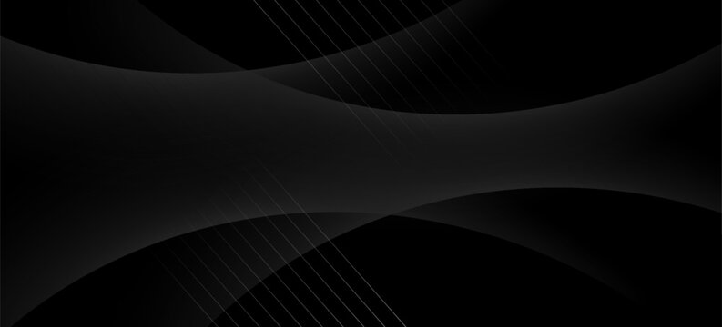 Abstract pattern black geometric banner design background.