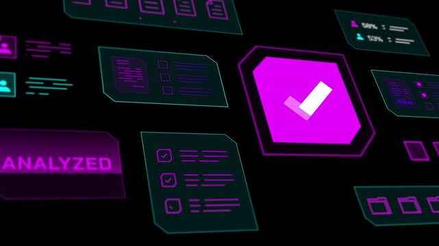 Enterprise level dashboard showing successful malware scan results, security clearances, and checkmarks.
