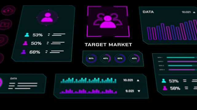 Portrait digital interface for monitoring online retail consumer traffic patterns and buyer intent trends.