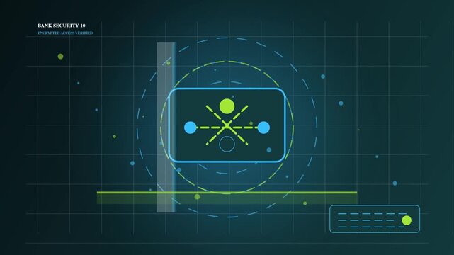 Safe Deposit Boxes With Moving Scanner 4K Banking Security Loop