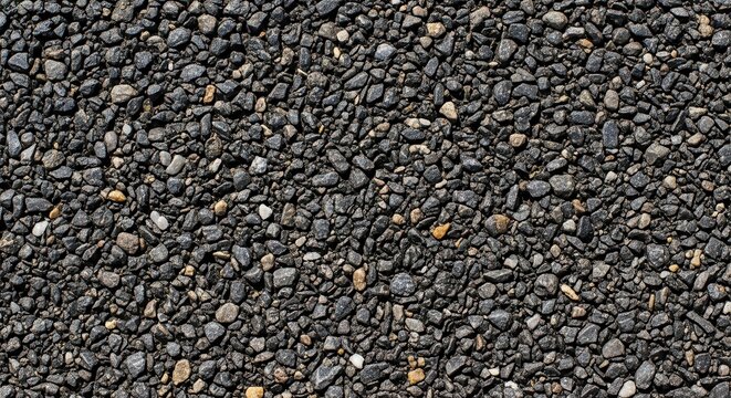 Pebble, gravel, stone texture, dark gray background, rocky surface