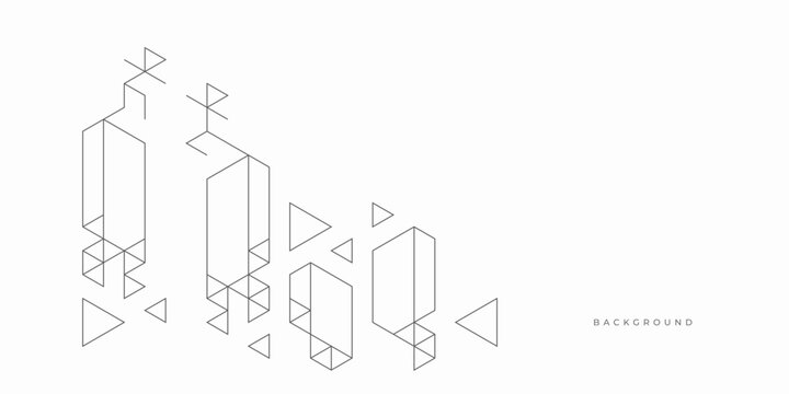 Abstract geometric technological background. Vector creative design.