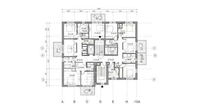 Detailed floor plan with measurements and room layout