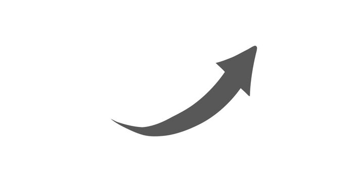 black arrow up animation