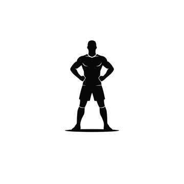 celebrating with superhero stance like cr7