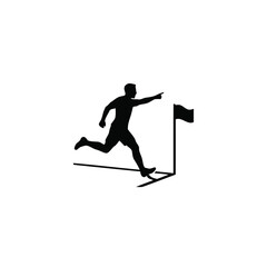 Football player running toward corner flag celebrating © SabHoo7