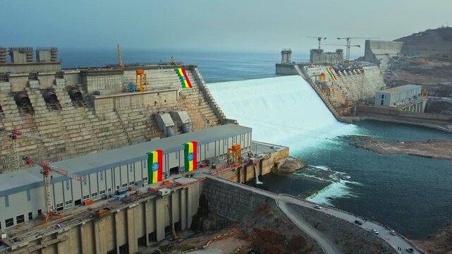 Grand Ethiopian Renaissance Dam, Metekel Zone of the Benishangul-Gumuz Region, Ethiopia, Hidase Dam, largest hydroelectric power plant in Africa, Blue Nile
