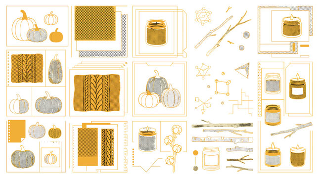 Elegant collection of gold and silver jewelry pieces arranged on a with intricate designs