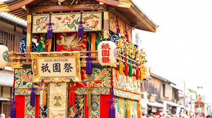 Fototapeta premium Elaborate float decorations during Gion Matsuri festival in Kyoto 
