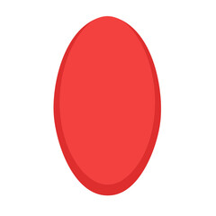 Fototapeta premium Red heart icon flat design