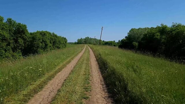 Riding on embankment next to the river Tisza between Algyo and Martely