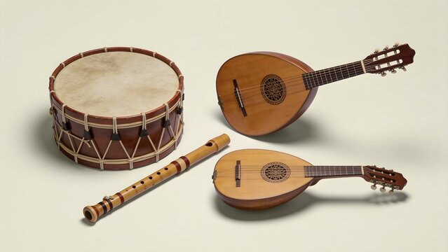 Collection of Traditional Andorran Folk Musical Instruments
