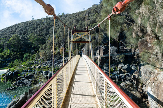 Suspension Bridge At Cataract Gorge Launceston Tasmania
