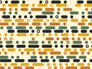 Minimal Dot Dash Pattern Modern Textile Background © iushakovsky