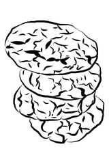 Fototapeta premium Stacked Cookies
