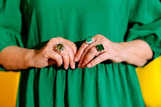 hands of elderly woman
