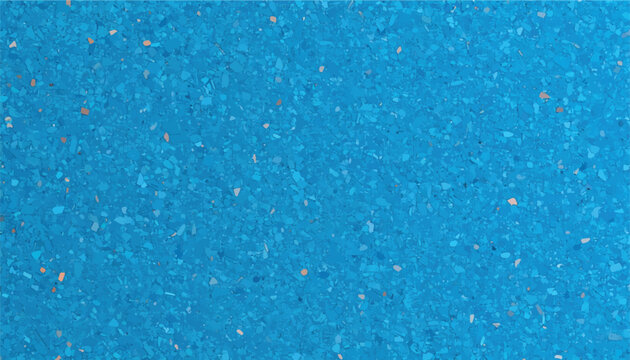 Seamless blue epoxy floor texture vector background. Abstract terrazzo or granite-like pattern with small chips, perfect for modern interior design and architectural mockups.