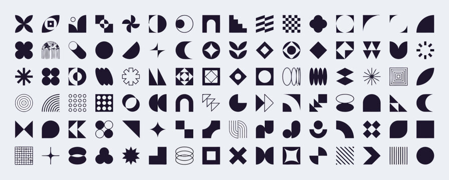 Minimalist Geometric Shapes Collection for Modern Graphic Design