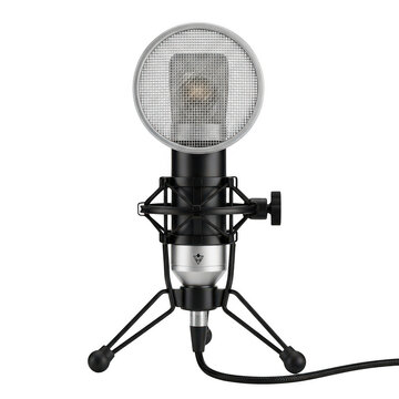 Studio light with softbox on stand for photography isolated on transparent background