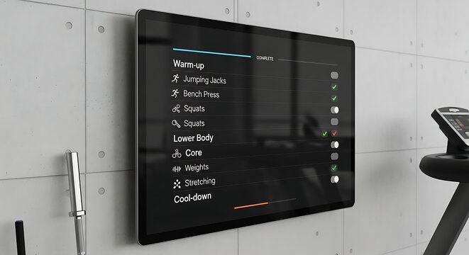 Modern office computer monitor displaying productivity software.