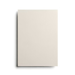 Fototapeta premium Blank paper sheet with soft shadow isolated on white background