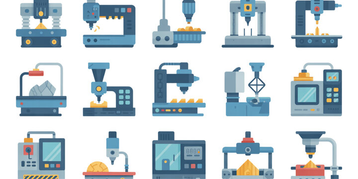 Creative workspace with office icons and flat design elements Vector