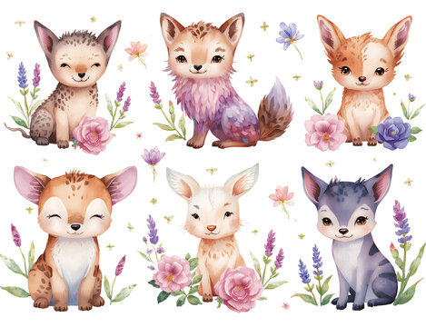 Magic garden fairy animal 