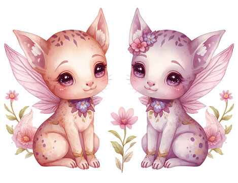 Magic garden fairy animal 