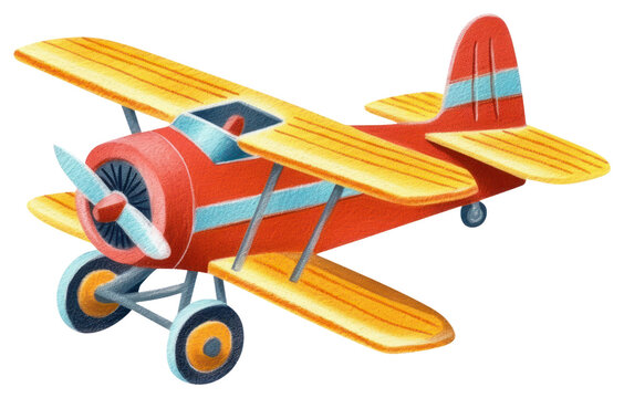 PNG Toy biplane airplane aircraft vehicle.