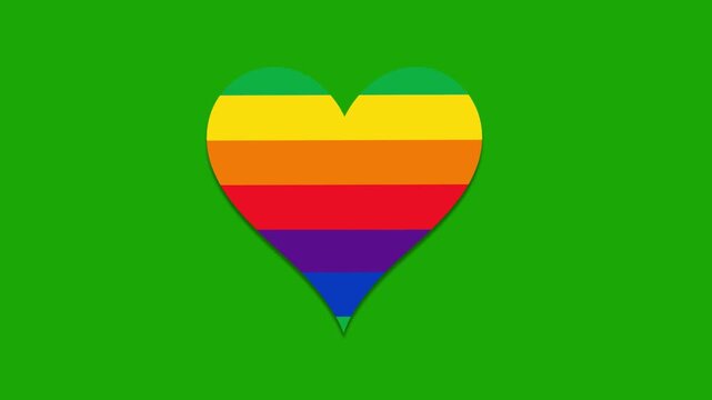 Love Is Love ❤️ Rainbow Heart Animation | Pride Month Background
