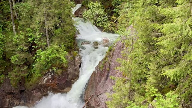 Mountain river in Morskie Oko Tarta national park Zakopane Poland