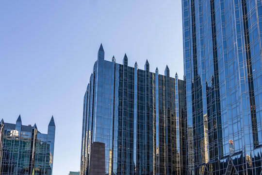 Three Ppg Place at Market Square in downtown Pittsburgh Pennsylvania USA