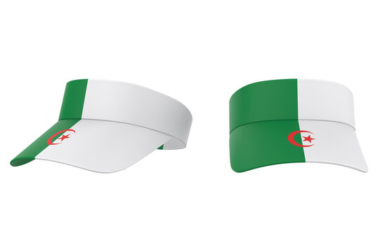 sports visor caps isolated on white background, lightweight outdoor headwear design suitable for sports, events, fashion, branding. 3d illustration