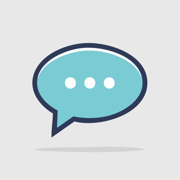 Speech Bubble Icon with Ellipsis