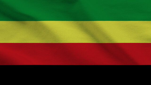 Horizontal Striped Fabric Flag Background