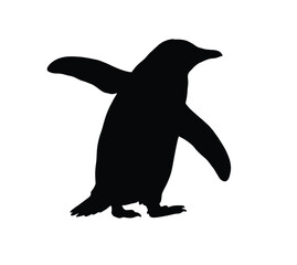 "Penguin Silhouette Vector Illustration Upright" © Atiprobpo