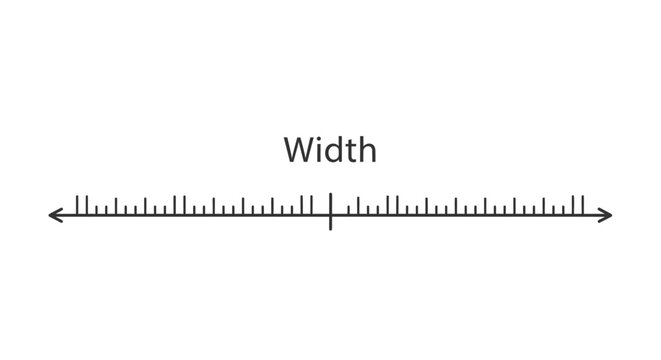 Ruler measurement tool for length.