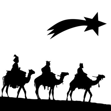 Reyes magos con estrella