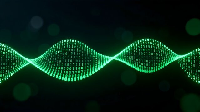 Digital binary wave pattern