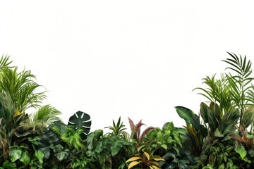 Fototapeta premium Jungle tropocal border nature backgrounds outdoors.