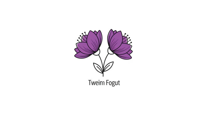 Purple flowers with green stem.