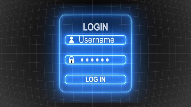 Lo-gin form page. Website ui vector elements. Vector stock illustration.