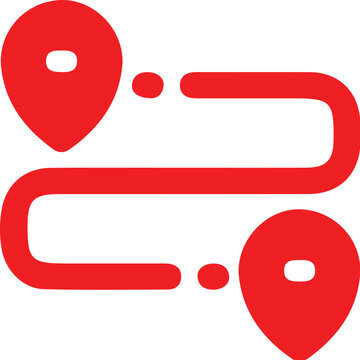 Route ICON  simple icon. Vector ICON all icon Viktor.
